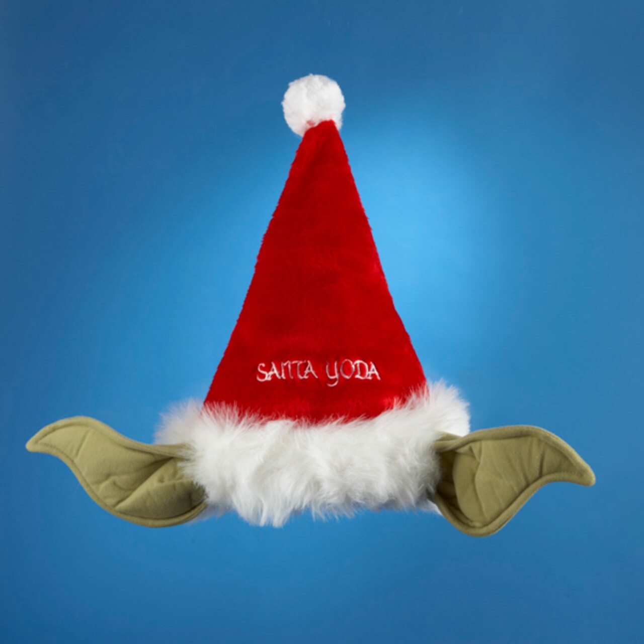 CC Christmas Decor Club Pack of 12 Yoda Santa Hats with Bendable Ears 17"